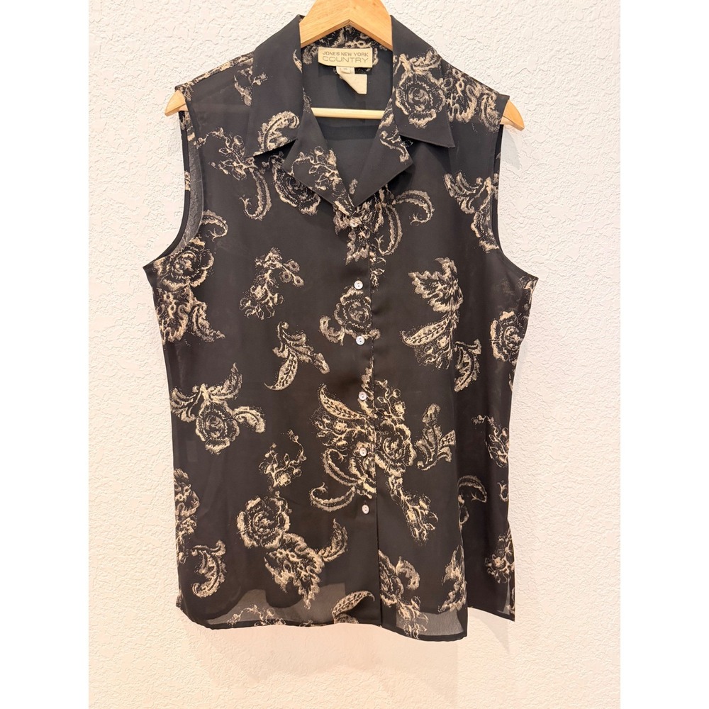 Jones New York Country Vintage 2 Piece Floral Wrap Skirt Set 16 Cottagecore 90's - Picture 2 of 11